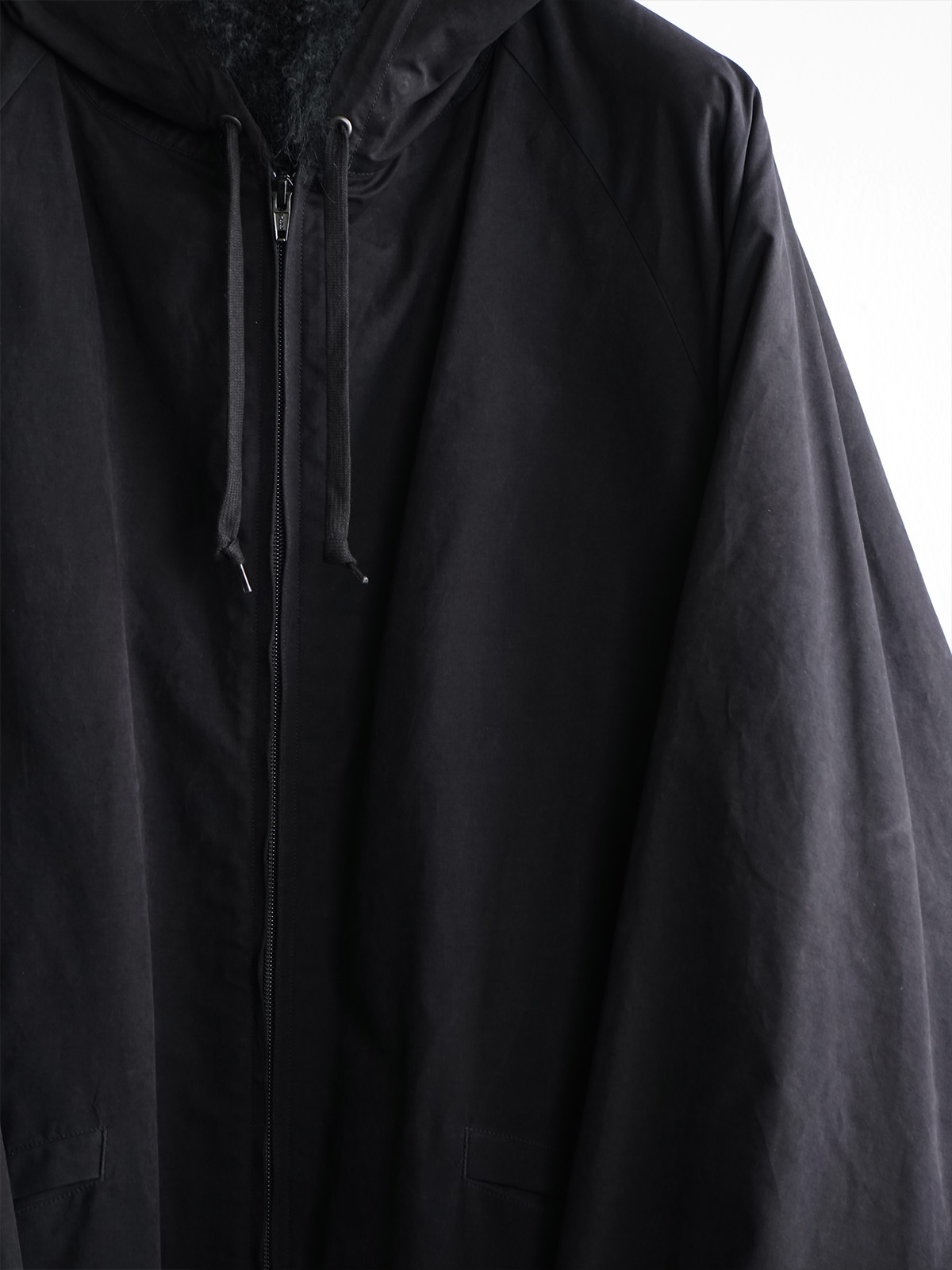 hooded long coat c4