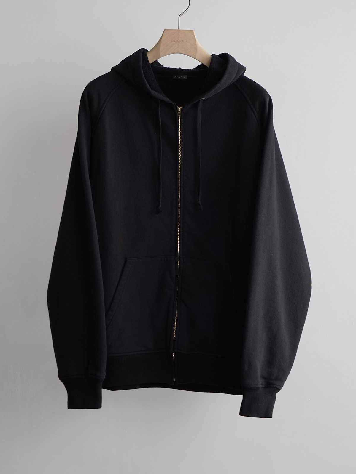 cotton sweat zip parka c1