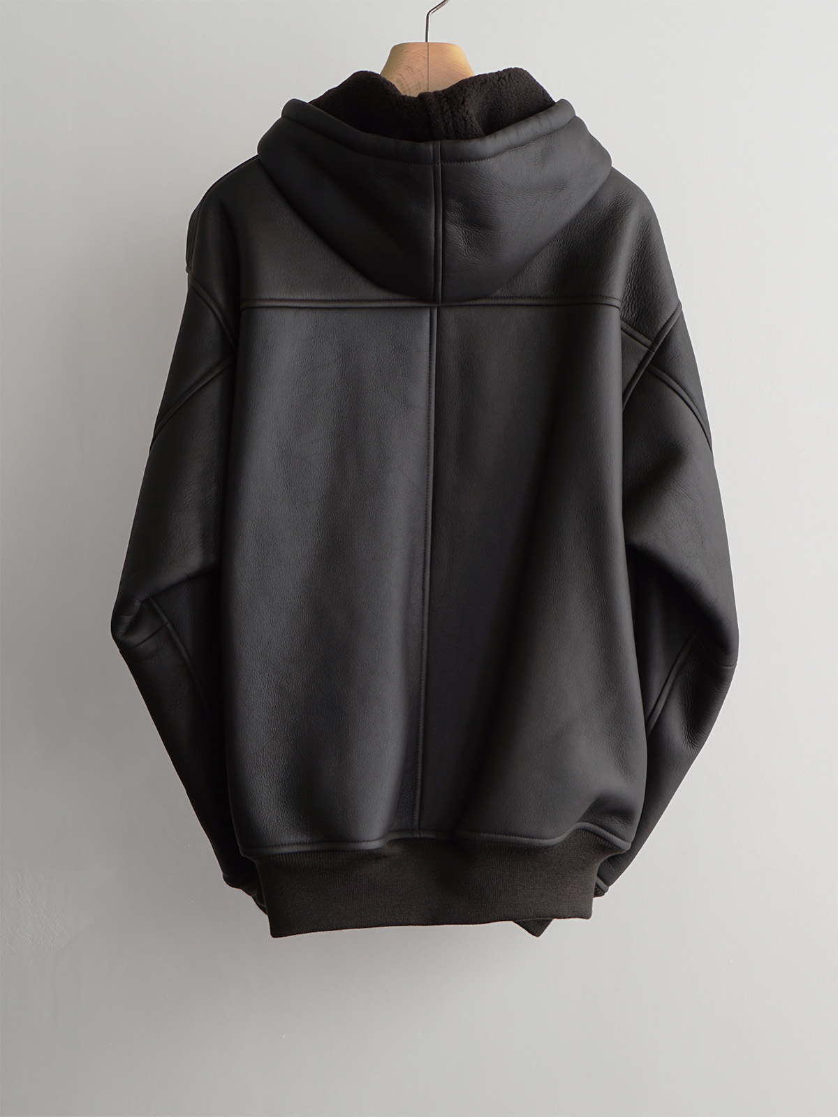 sheep skin zip parka(mouton) c2