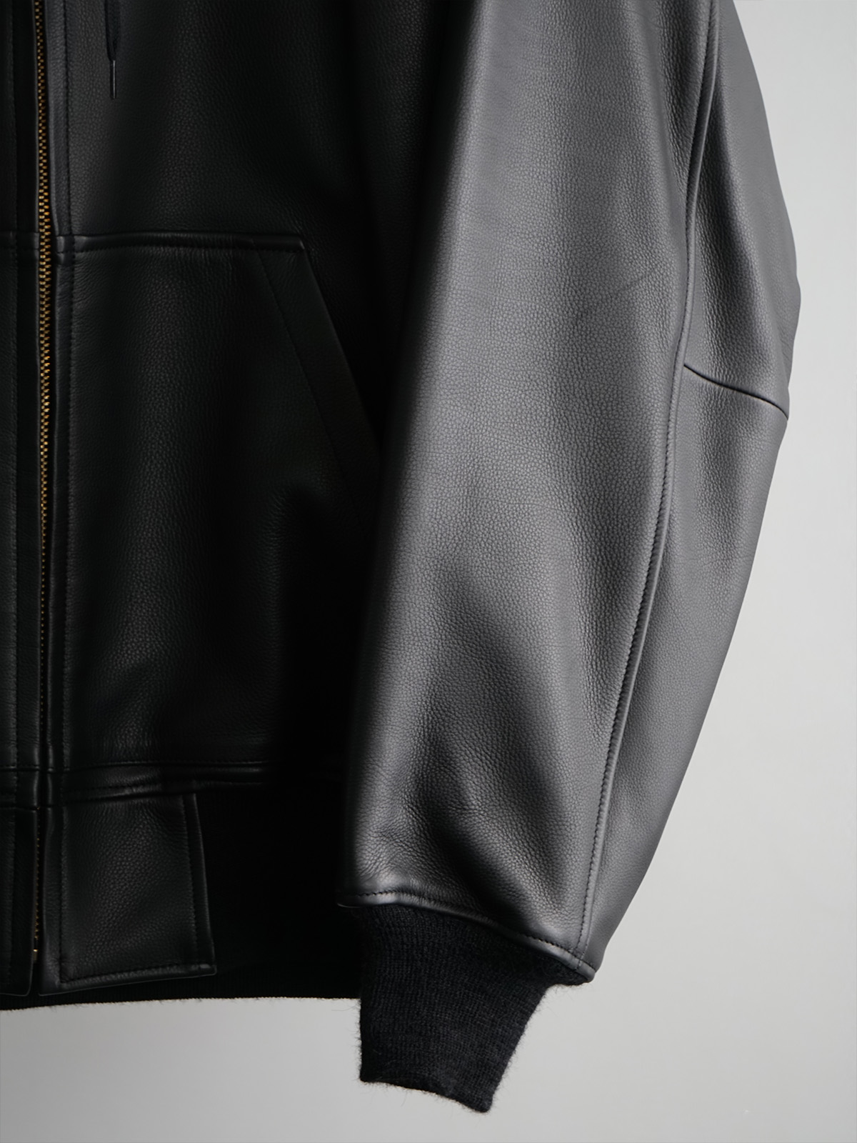 calfskin zip parka c5