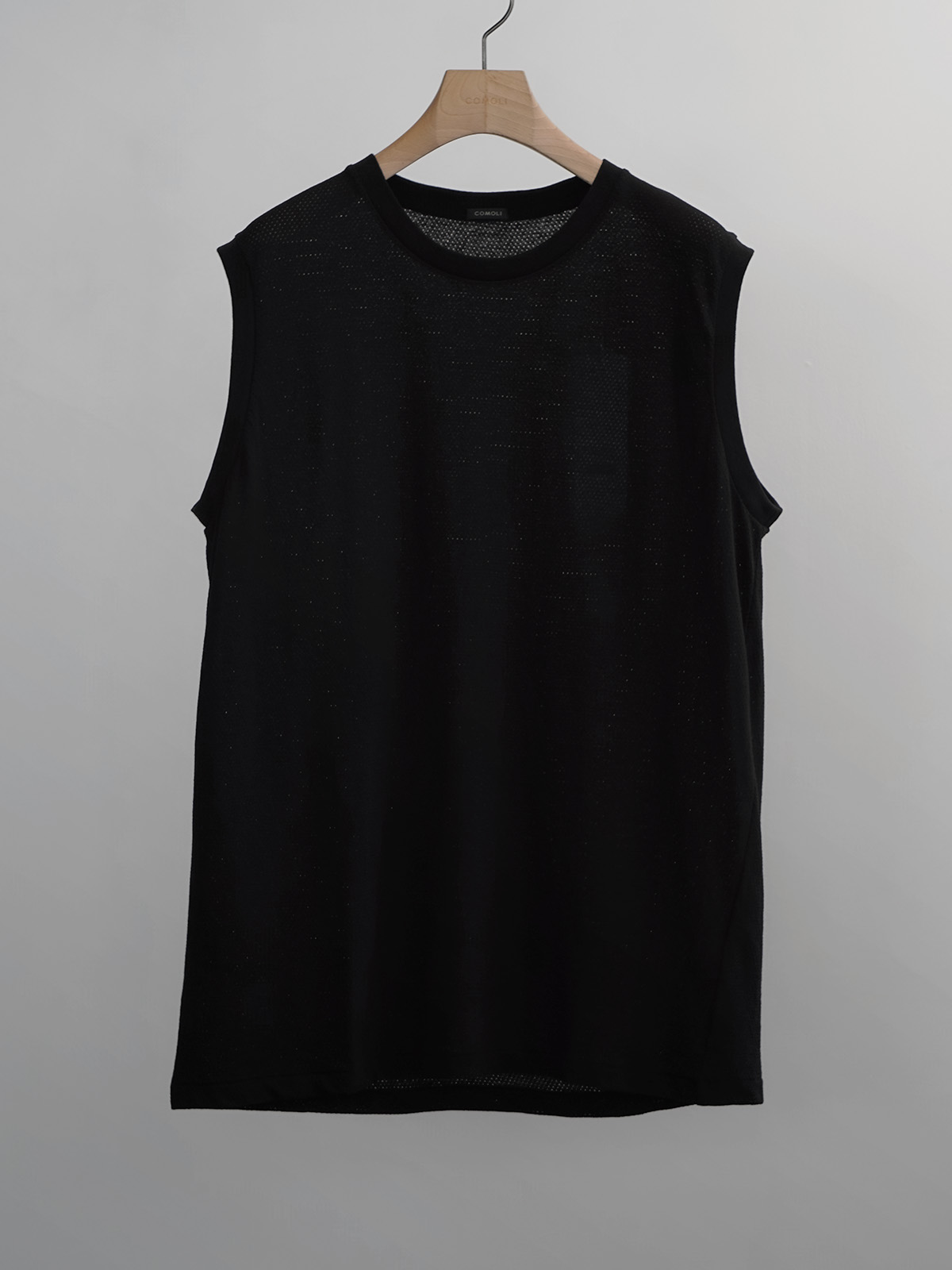 cotton mesh sleeveless t-shirt b1