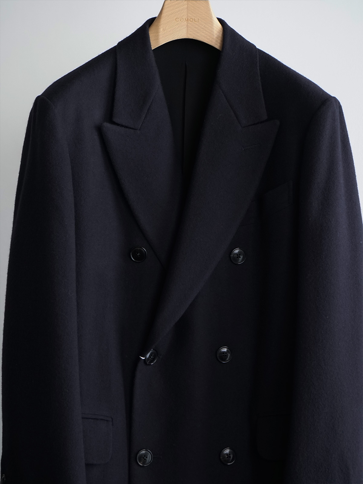 cashmere double chester coat c9