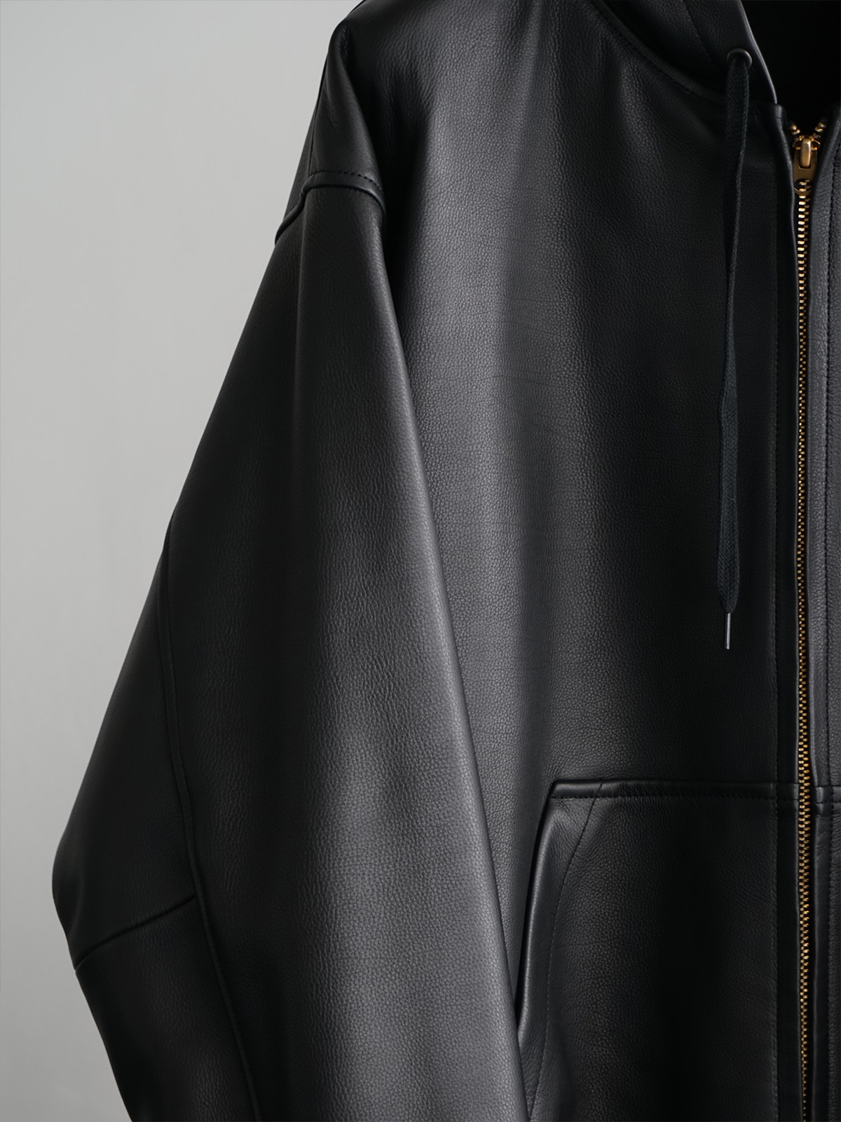 calfskin zip parka c4