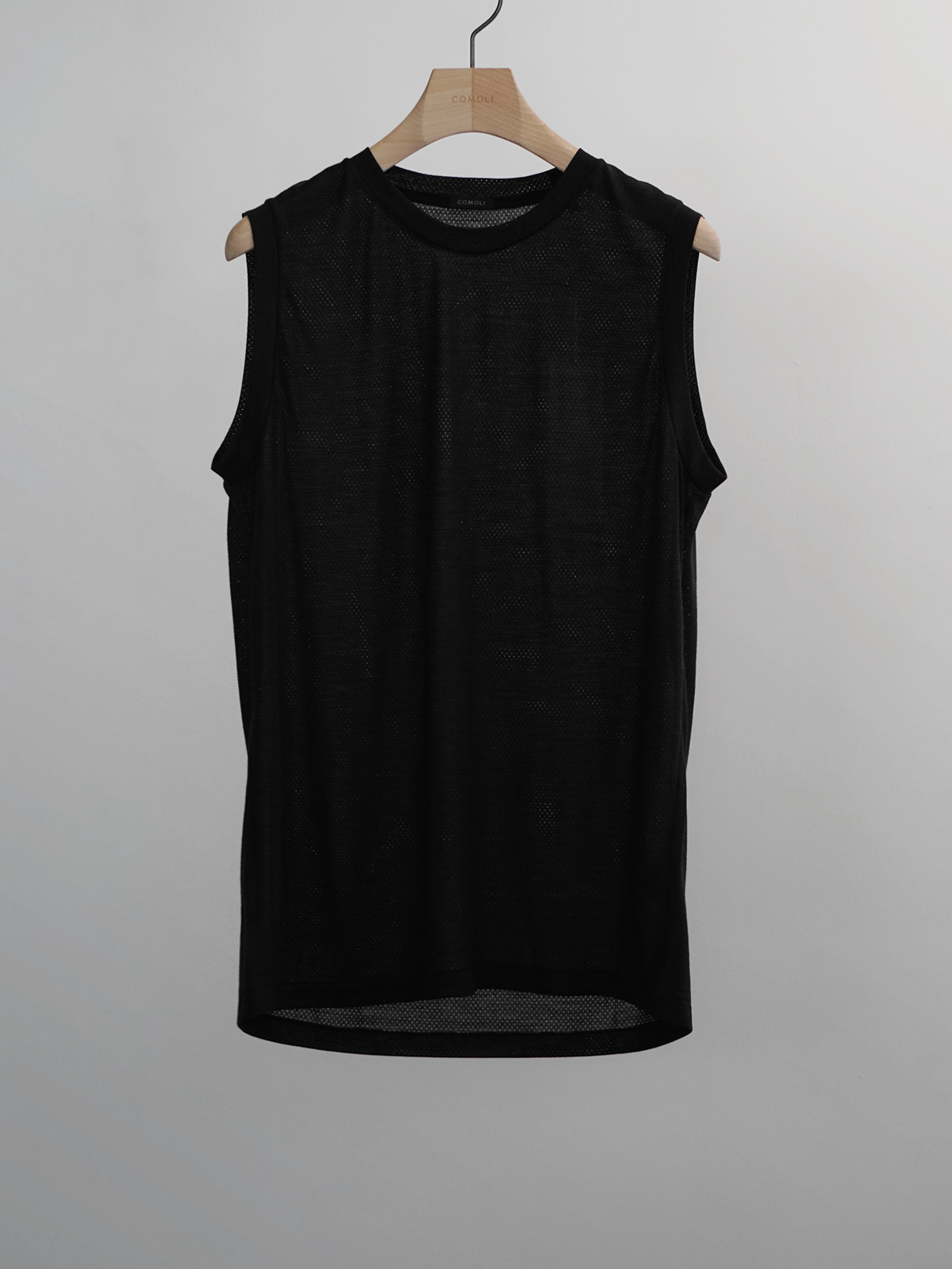 wool mesh sleeveless t-shirt b1