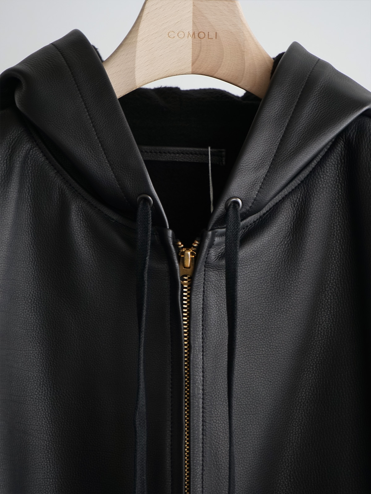 calfskin zip parka c3