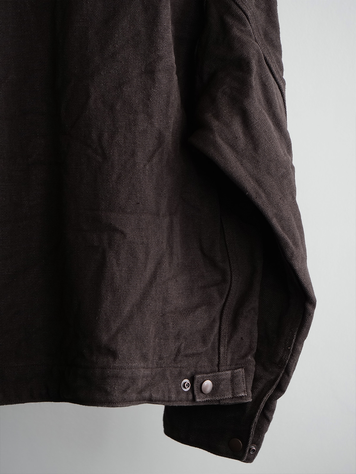hemp duck zip short jacket d5