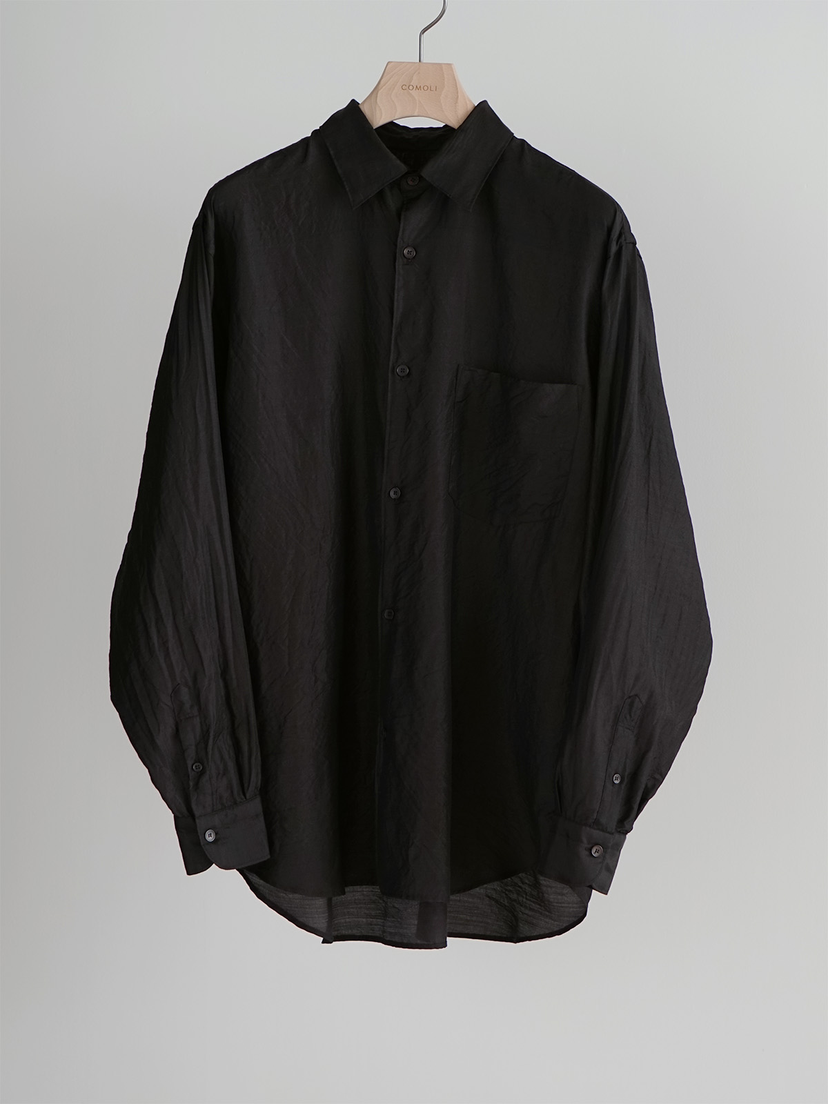 wool silk comoli shirt d1