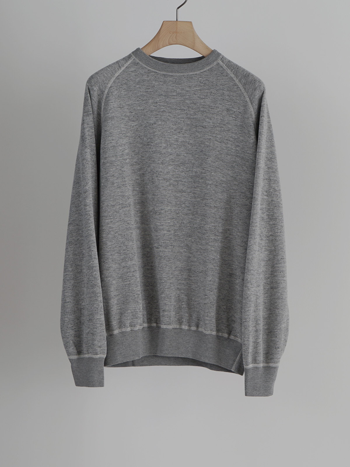 grey fleece sweat crewneck d1