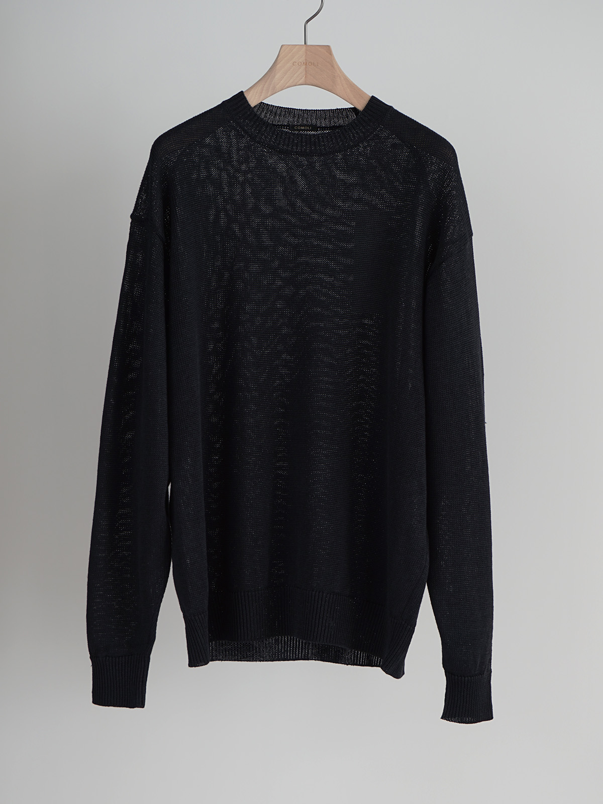 linen crew neck knit d1