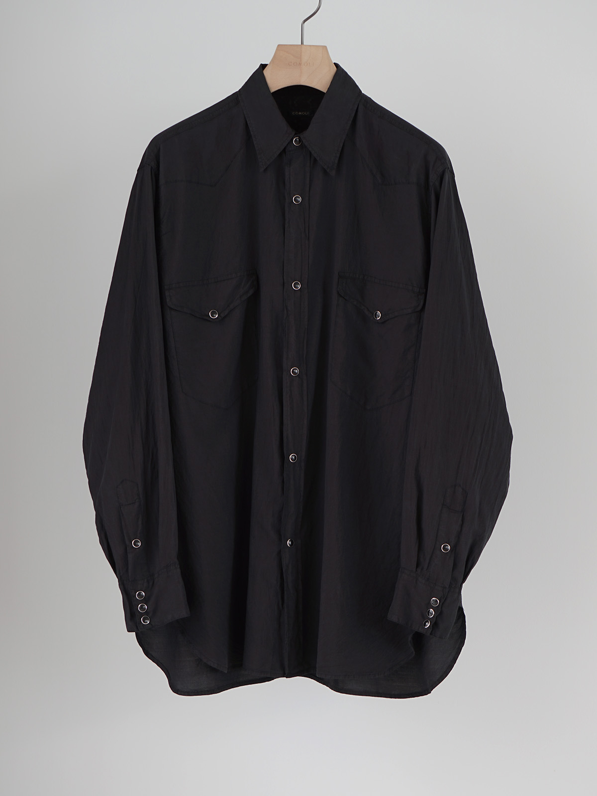 silk garment dyed western shirt d1