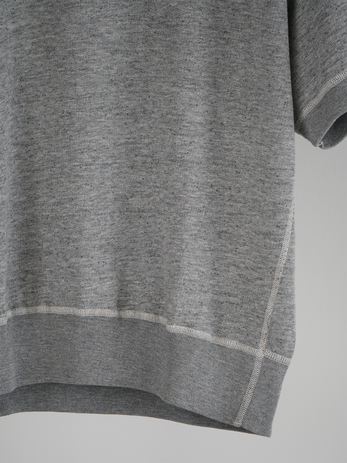 grey fleece sweat ss crew neck d5
