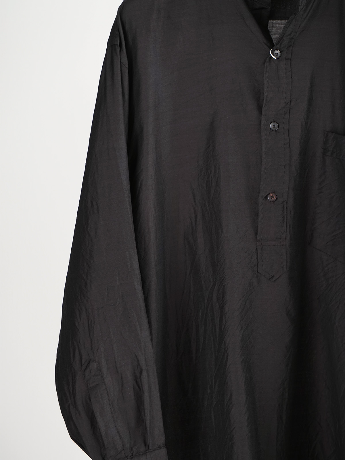 wool silk pullover shirt d6