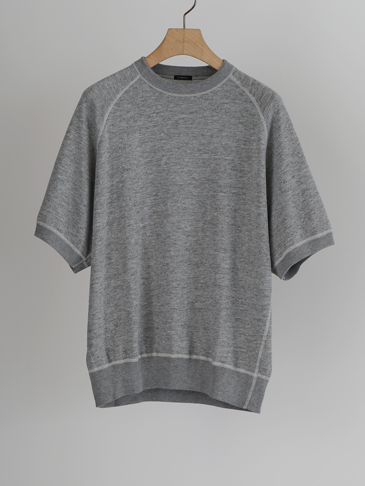 grey fleece sweat ss crew neck d1
